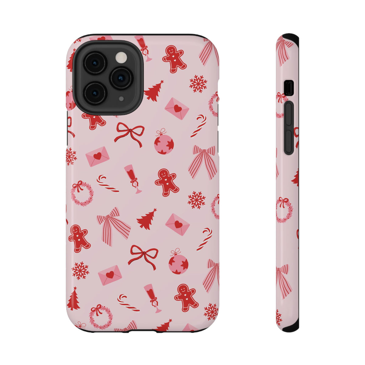Pink & Red Holiday iPhone Case