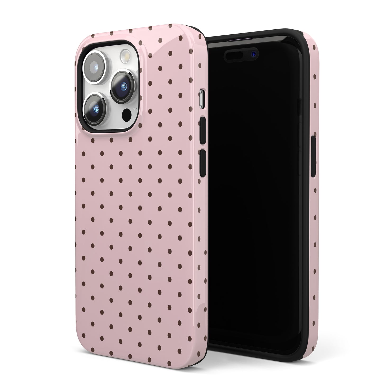 Strawberry Mocha Mini Dots iPhone Case