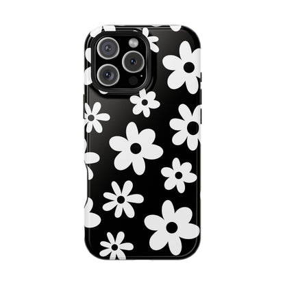 Black Flower Power iPhone Case