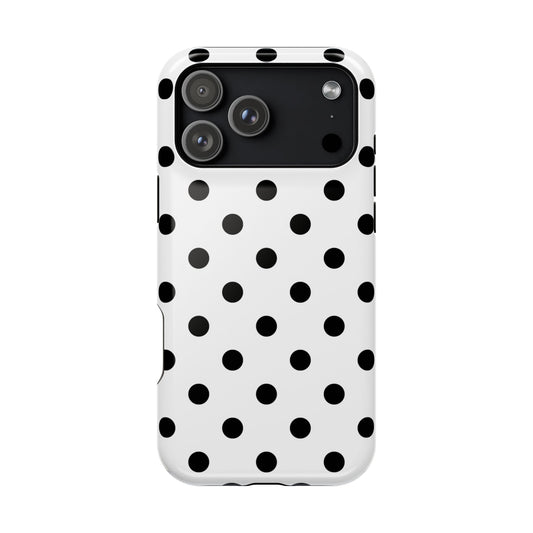 Black Polka Dots iPhone Case