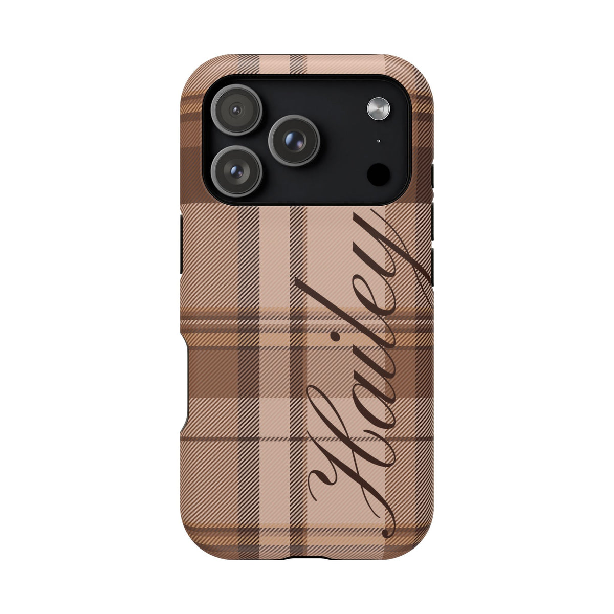 Custom Toffee Plaid iPhone Case