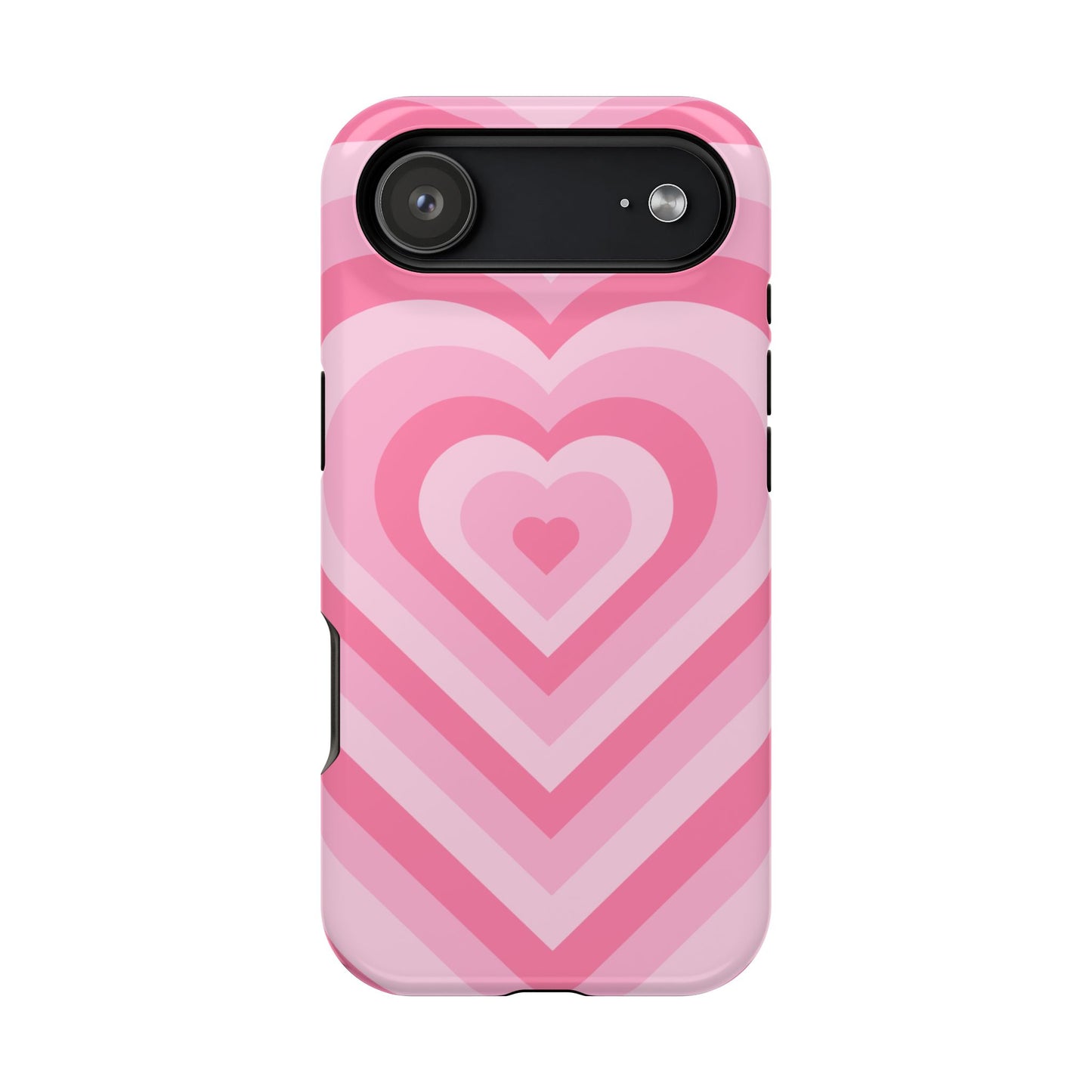 Pink Glowing Hearts iPhone Case