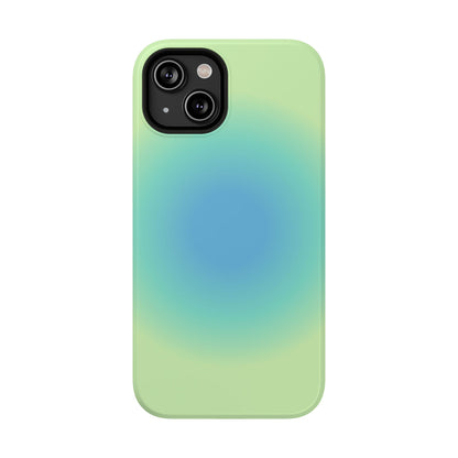 Blue & Green Aura iPhone Case
