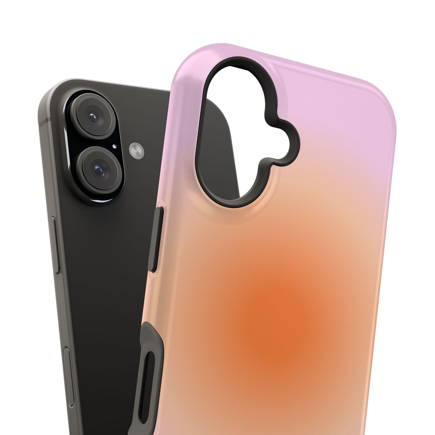 Orange & Purple Aura iPhone Case