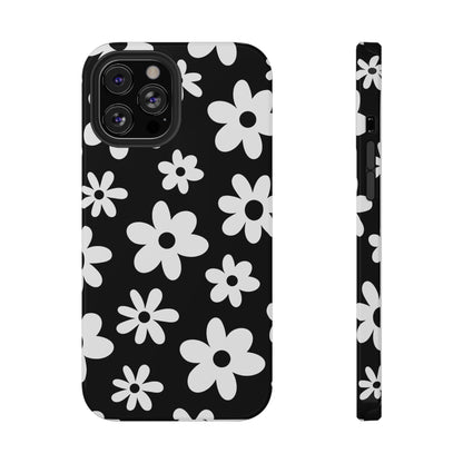 Black Flower Power iPhone Case