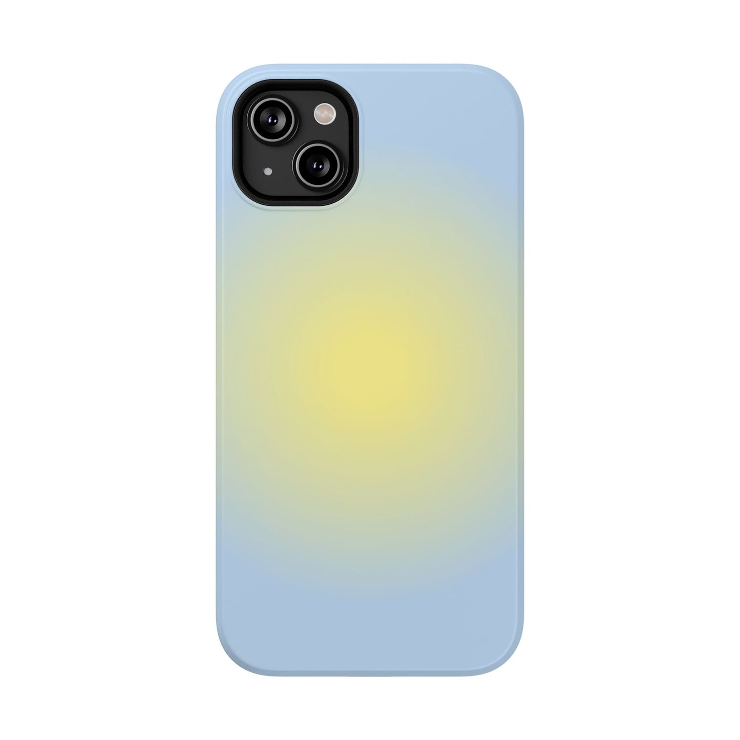 Yellow & Blue Aura iPhone Case