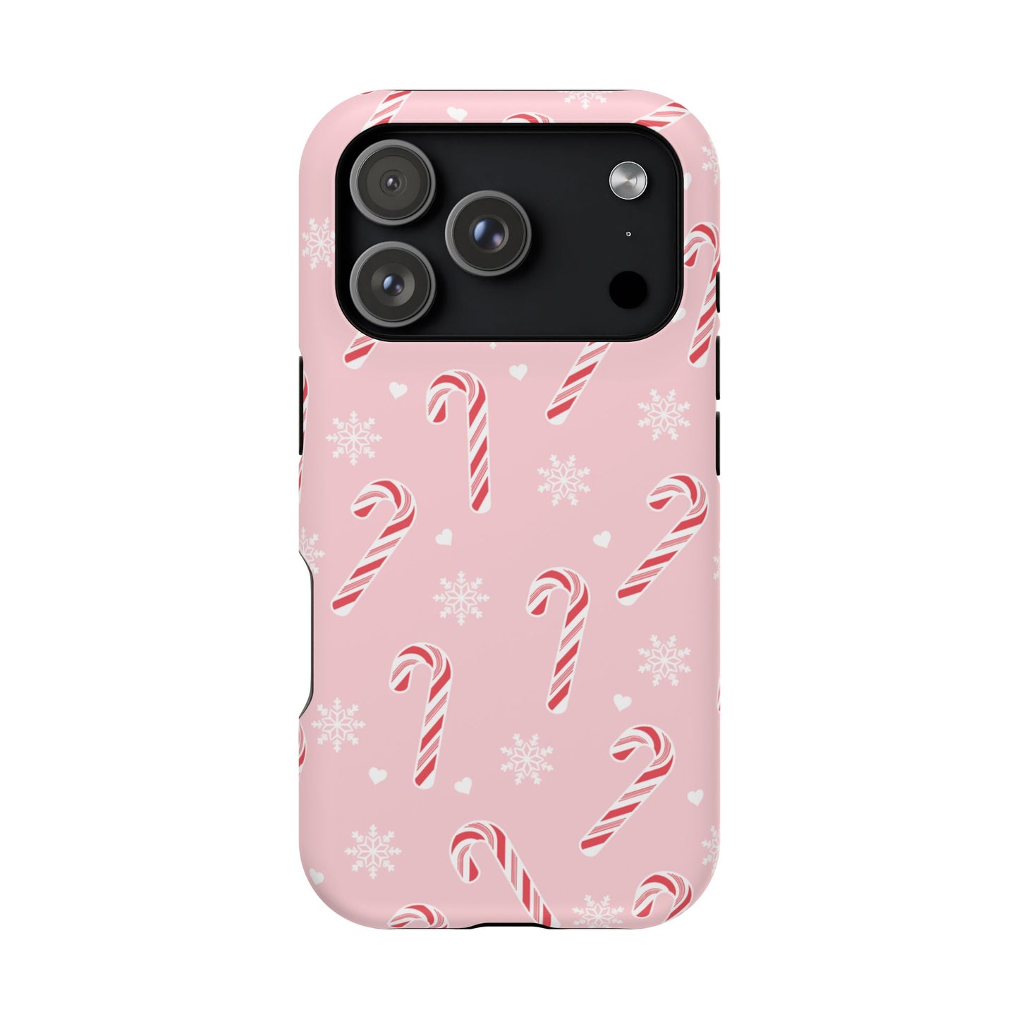 Peppermint Snowflakes iPhone Case