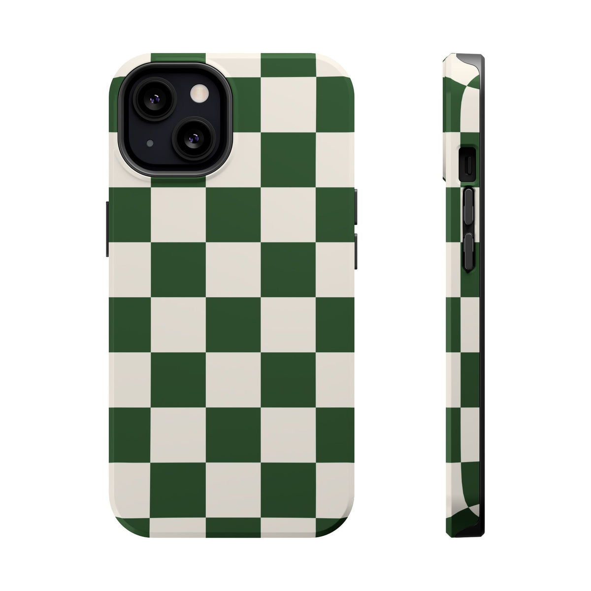 Green Checkered iPhone Case