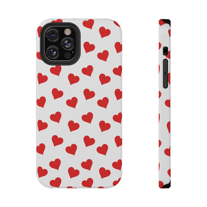 Red Heart Mania iPhone Case