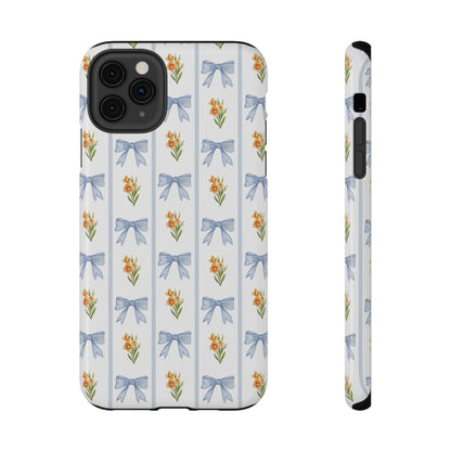 Blue Bows iPhone Case