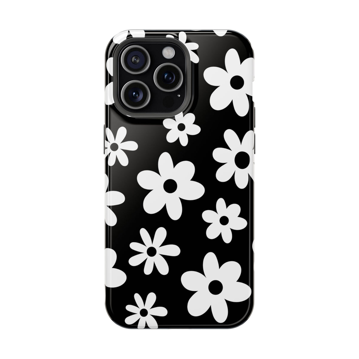 Black Flower Power iPhone Case