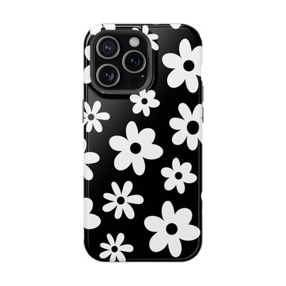 Black Flower Power iPhone Case