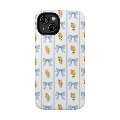 Blue Bows iPhone Case