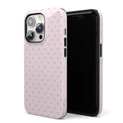 Pink Sprinkles Mini Polka Dots iPhone Case