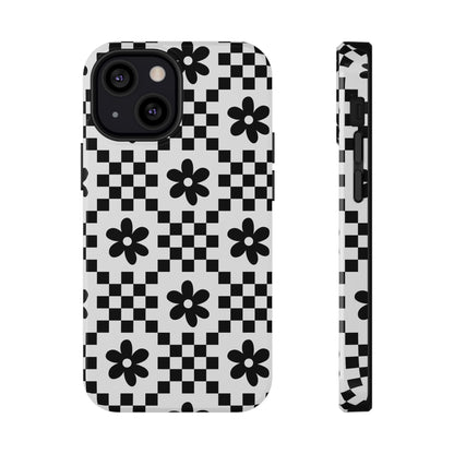 Monochrome Daisy iPhone Case