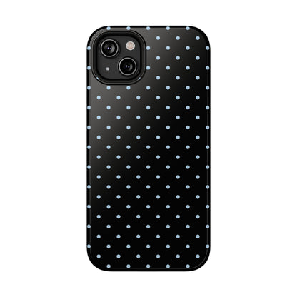 Blue Velvet Mini Dots iPhone Case