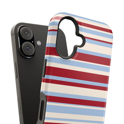 Cherry Soda Stripes iPhone Case