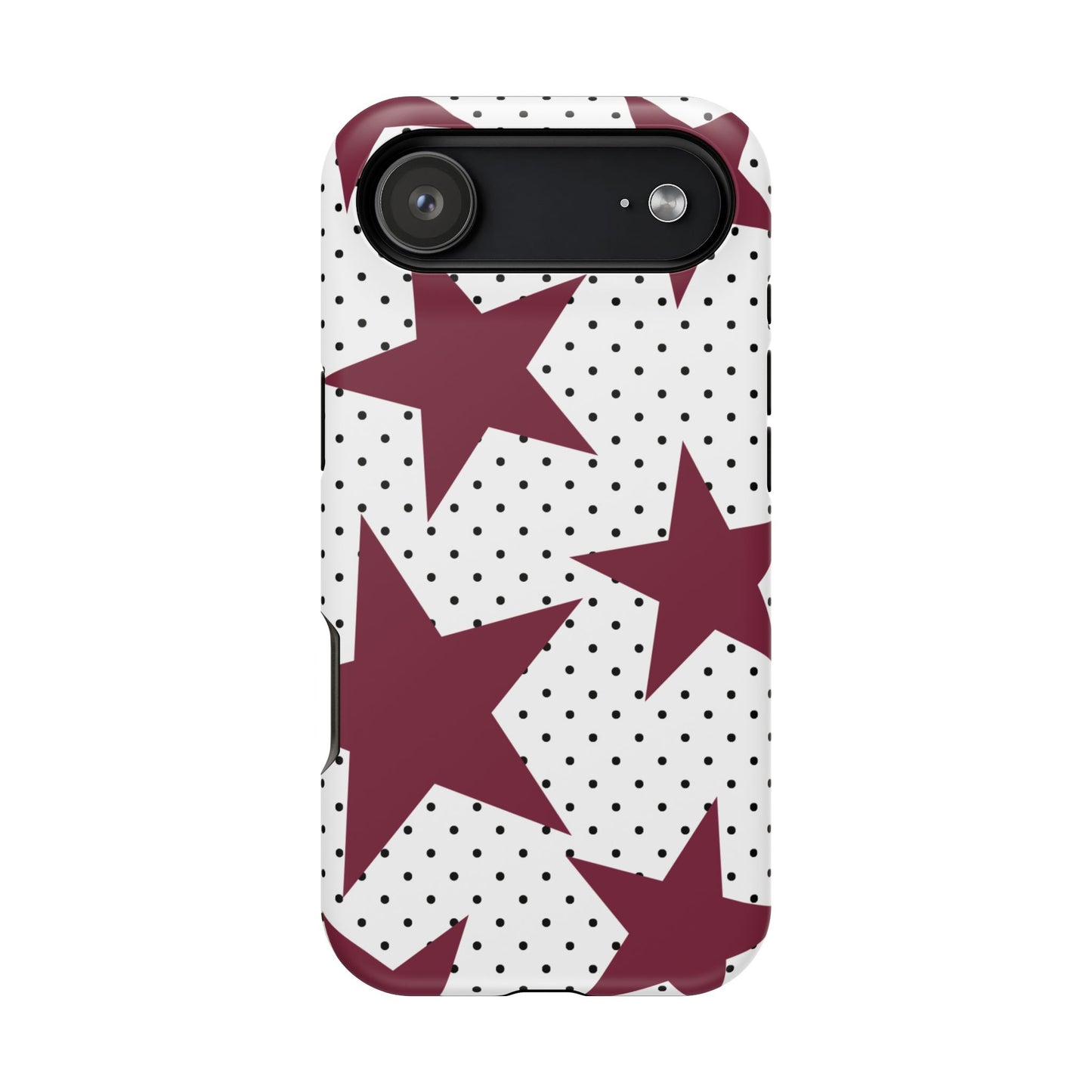 Burgundy Star iPhone Case
