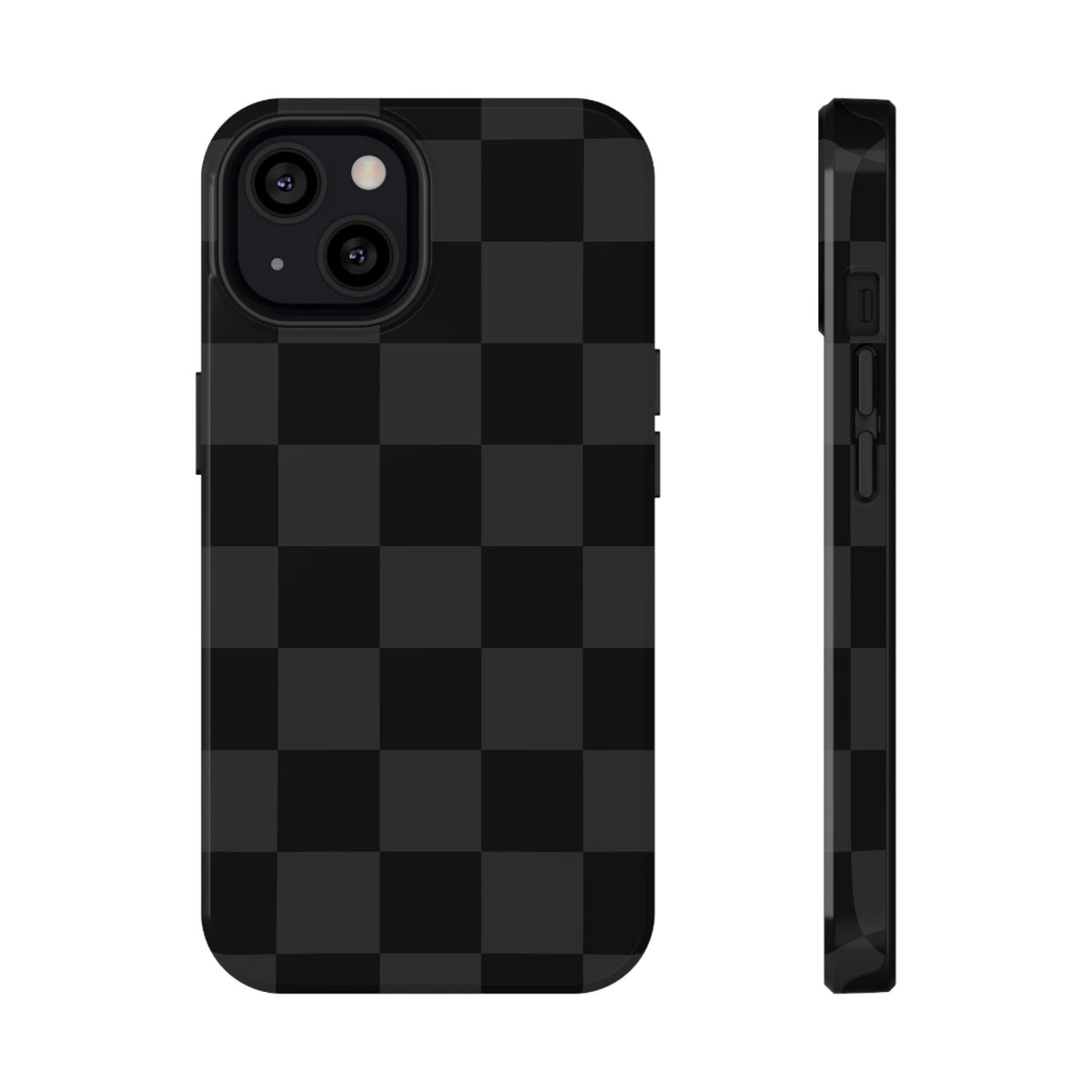 Black Checkered iPhone Case