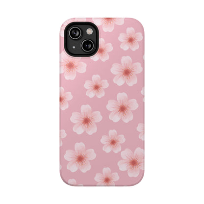 Pink Cherry Blossoms iPhone Case