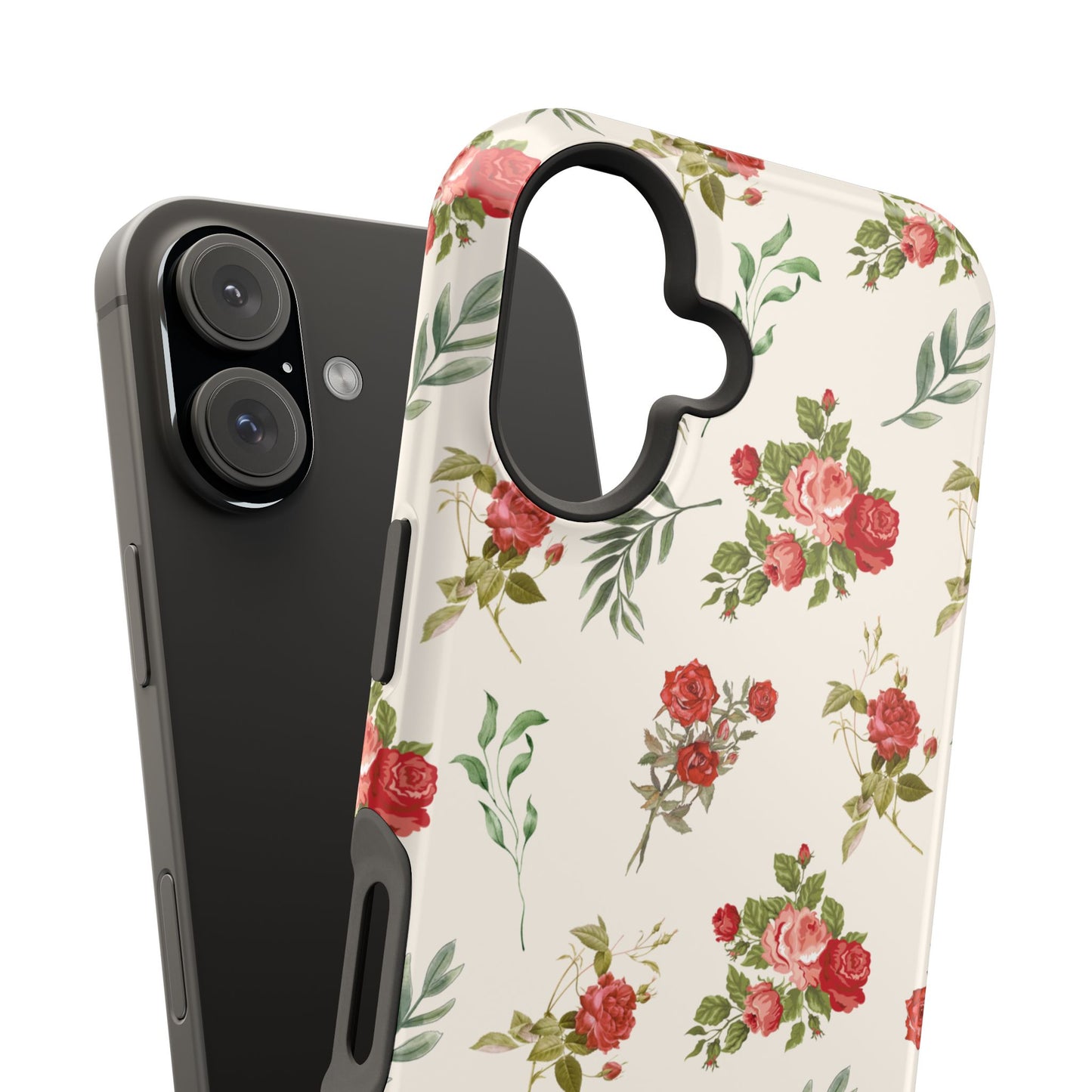 Red Vintage Roses iPhone Case