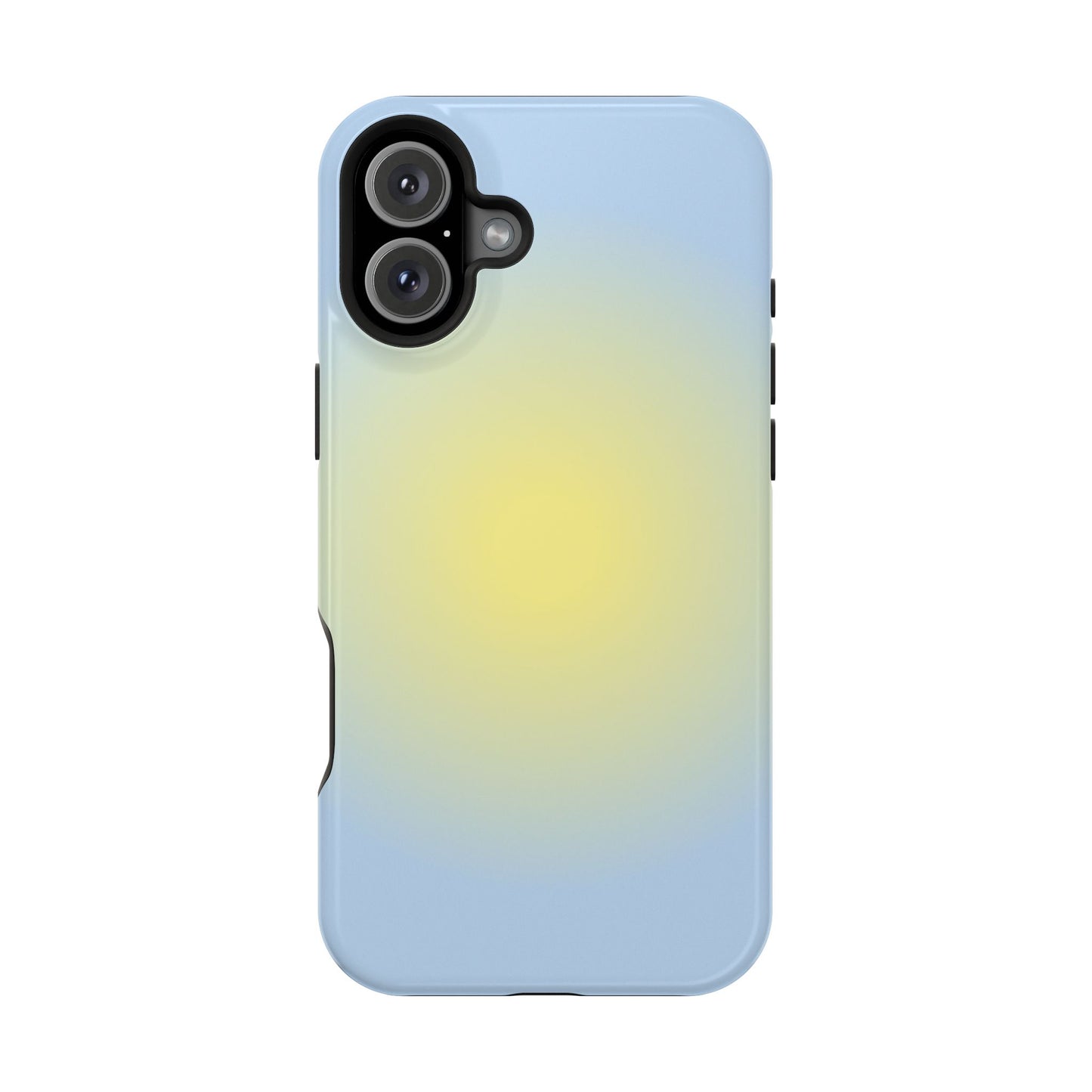 Yellow & Blue Aura iPhone Case