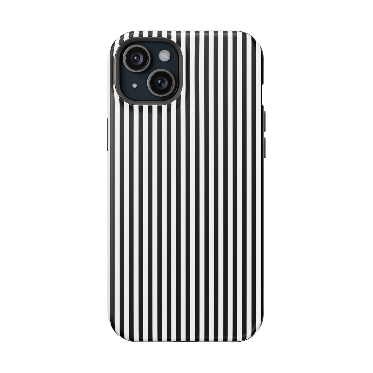 Black Pinstripes iPhone Case