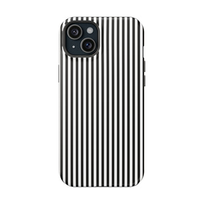 Black Pinstripes iPhone Case