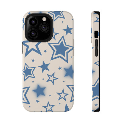 Beige & Blue Stardust iPhone Case