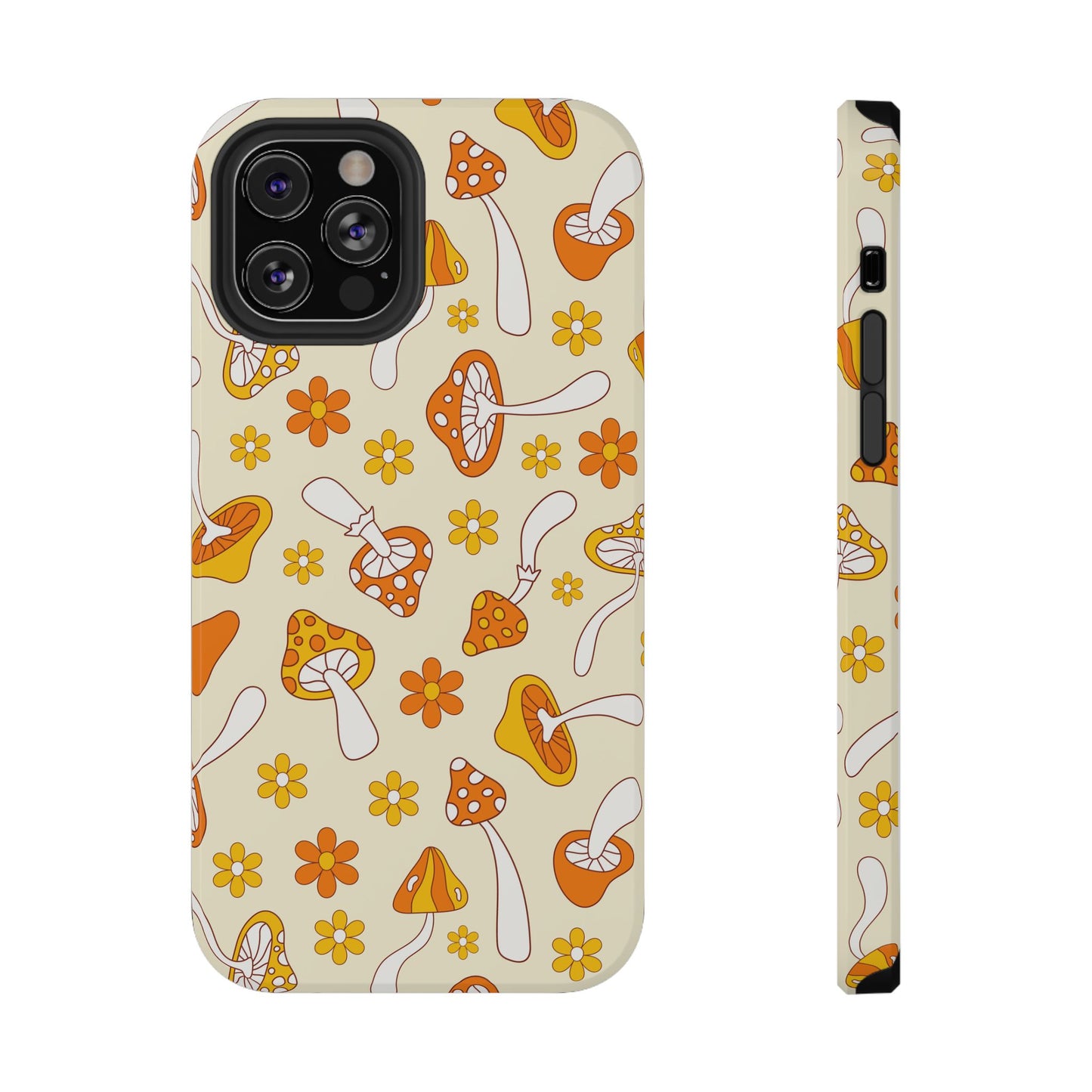 Retro Mushrooms iPhone Case