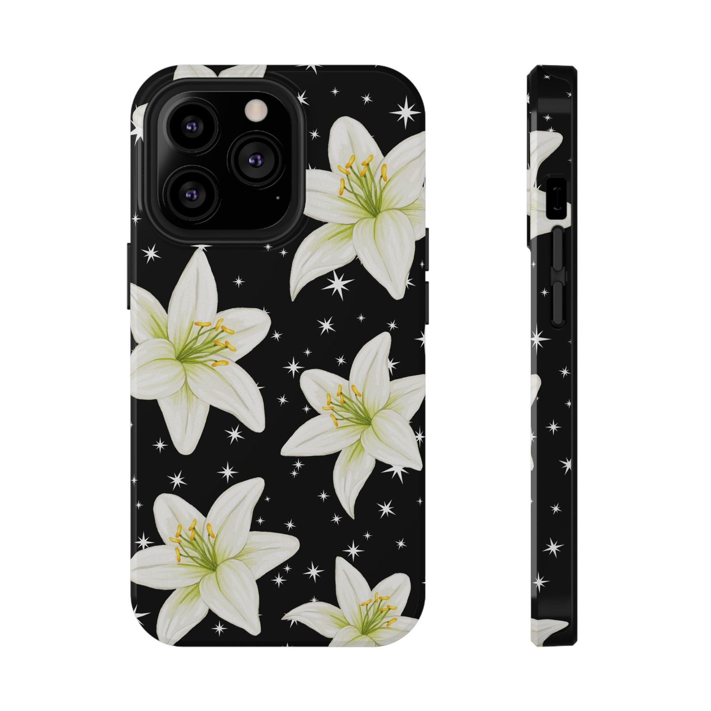 Tiger Lilies & Stars iPhone Case