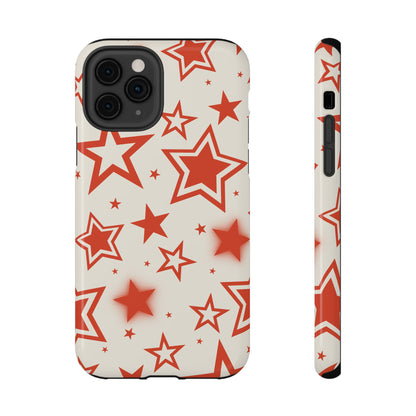 Red Stardust iPhone Case
