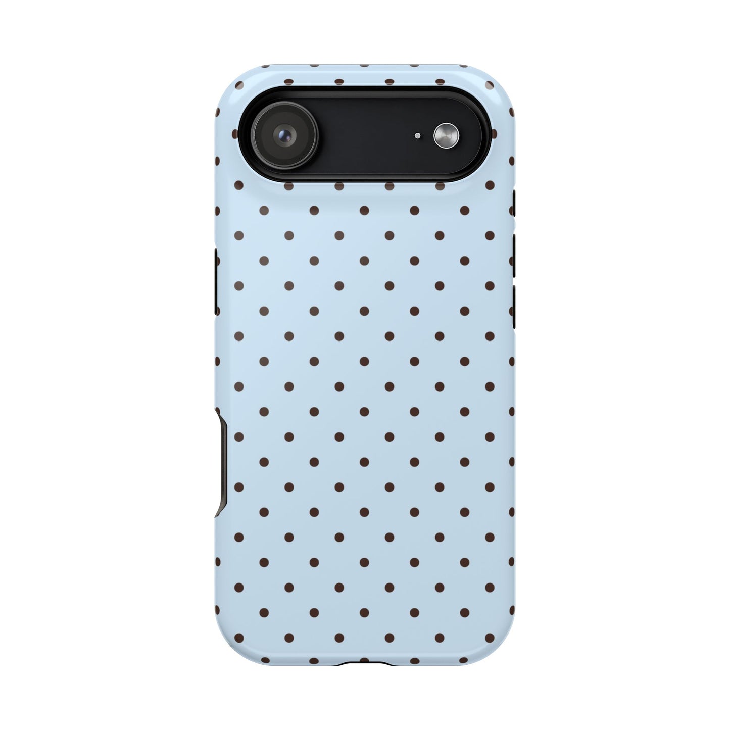 Blueberry Mocha Mini Dots iPhone Case