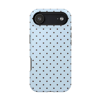 Blueberry Mocha Mini Dots iPhone Case