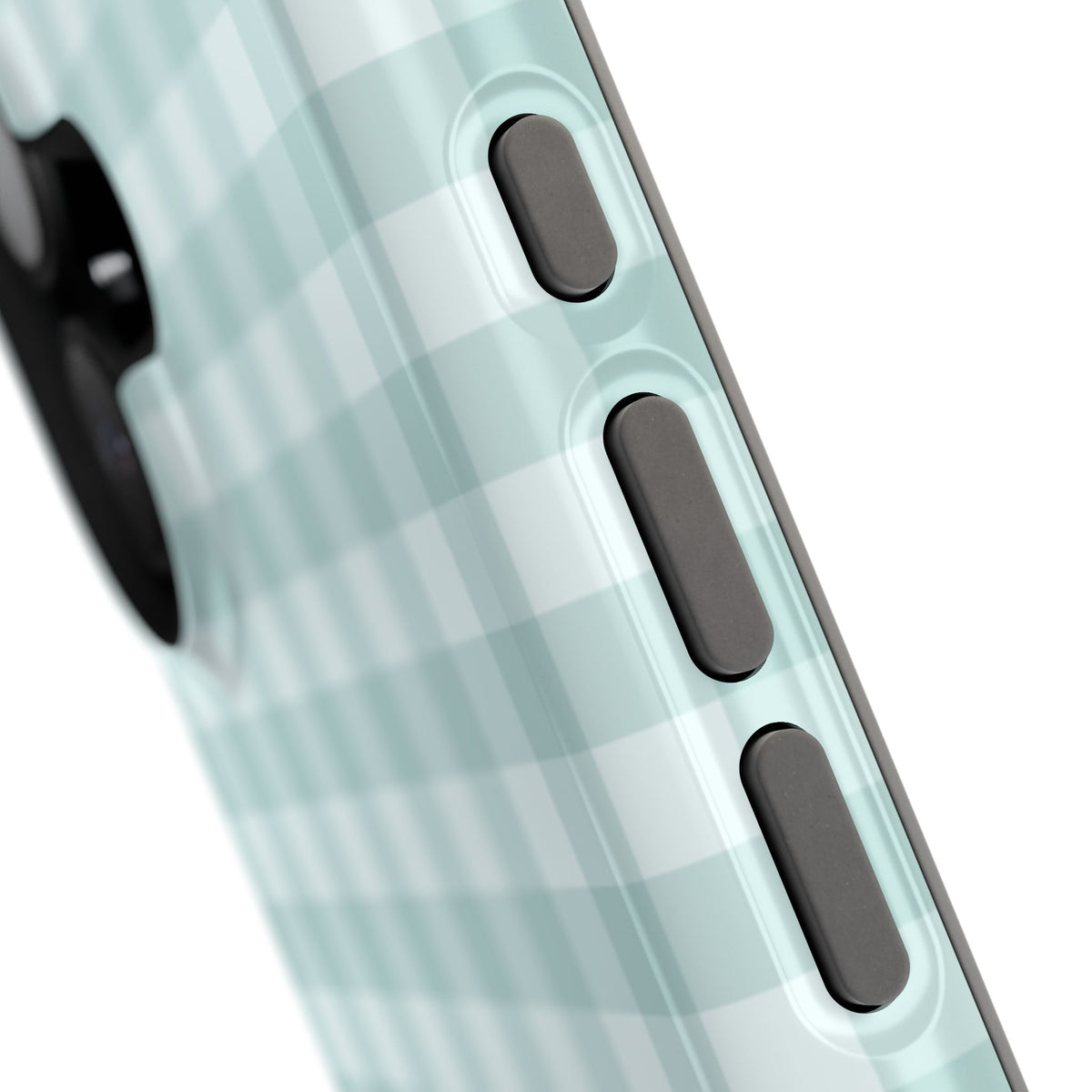 Teal Mini Gingham iPhone Case