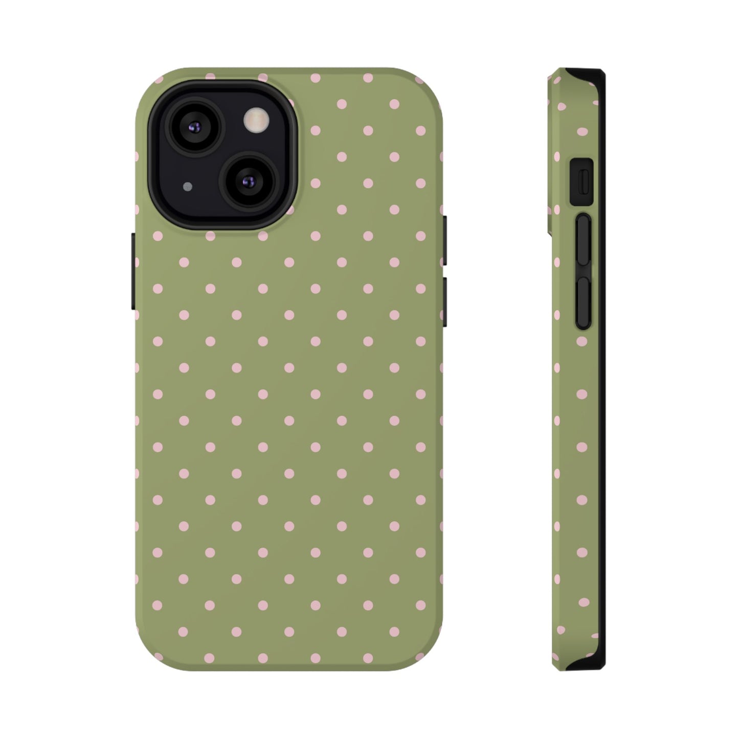 Pink Matcha Mini Dots iPhone Case
