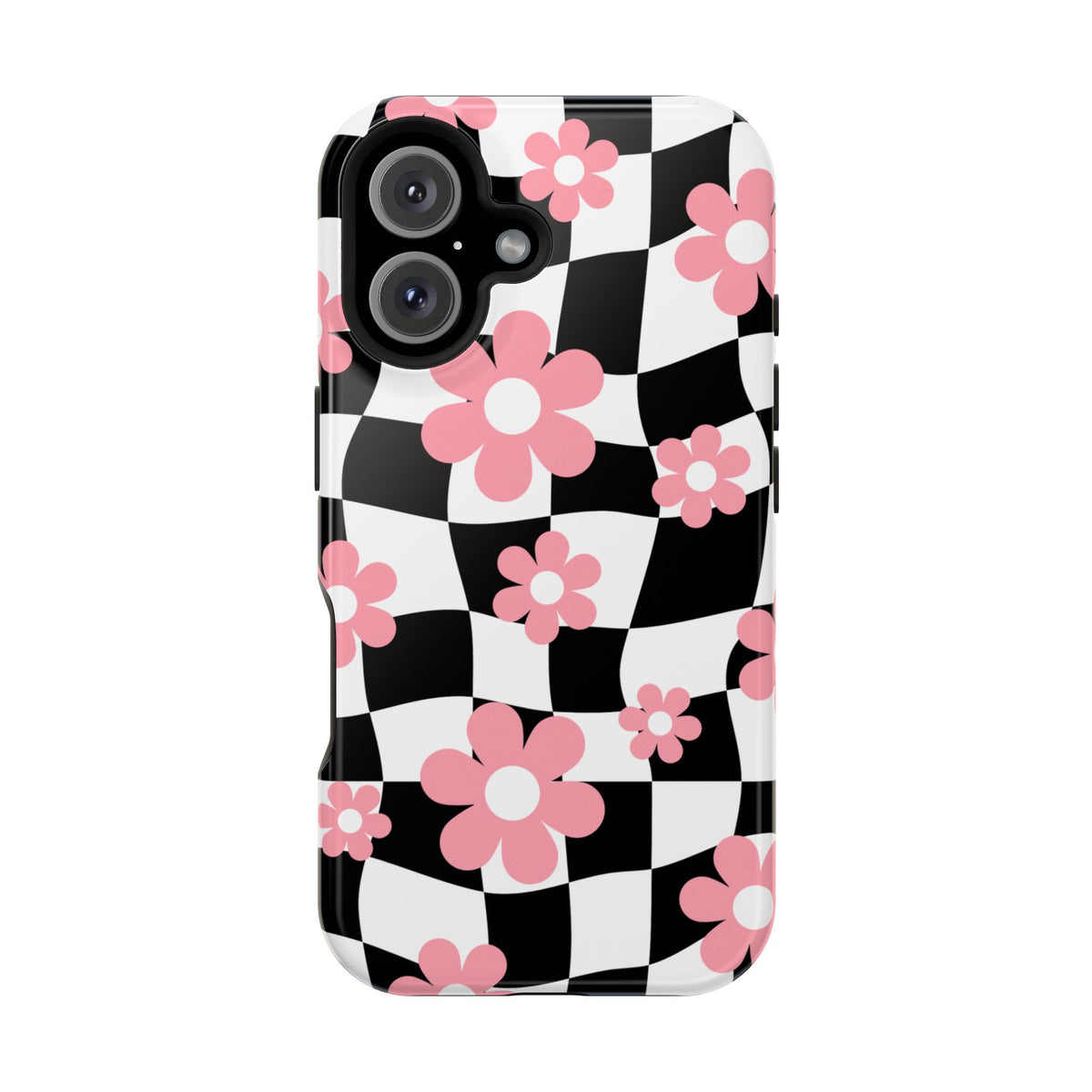 Floral Wavy Checkered iPhone Case from Stella Cases