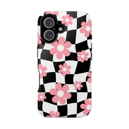 Floral Wavy Checkered iPhone Case from Stella Cases