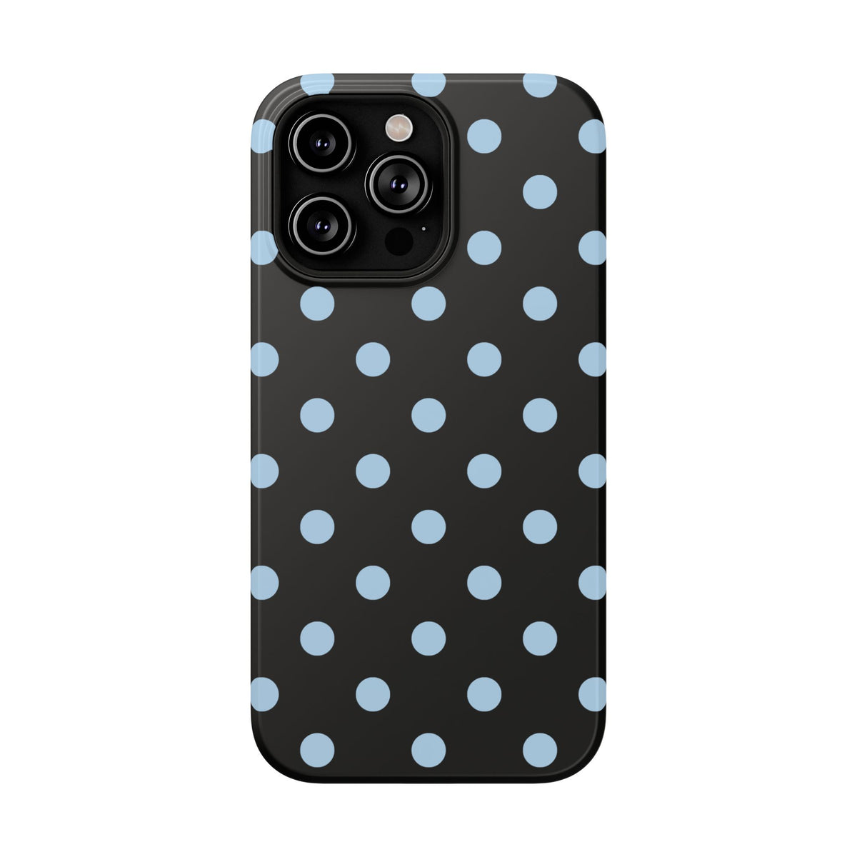 Blue Velvet Polka Dots iPhone Case