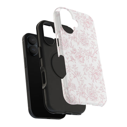 French Rosy Toile iPhone Case