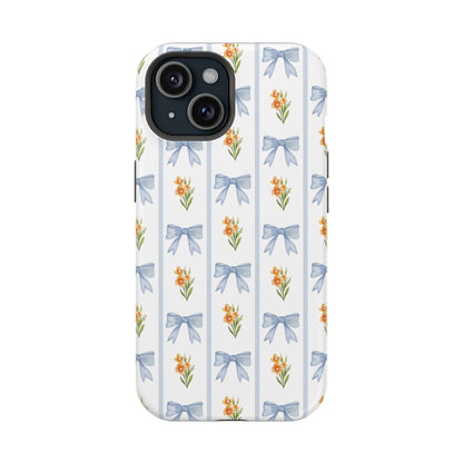Blue Bows iPhone Case