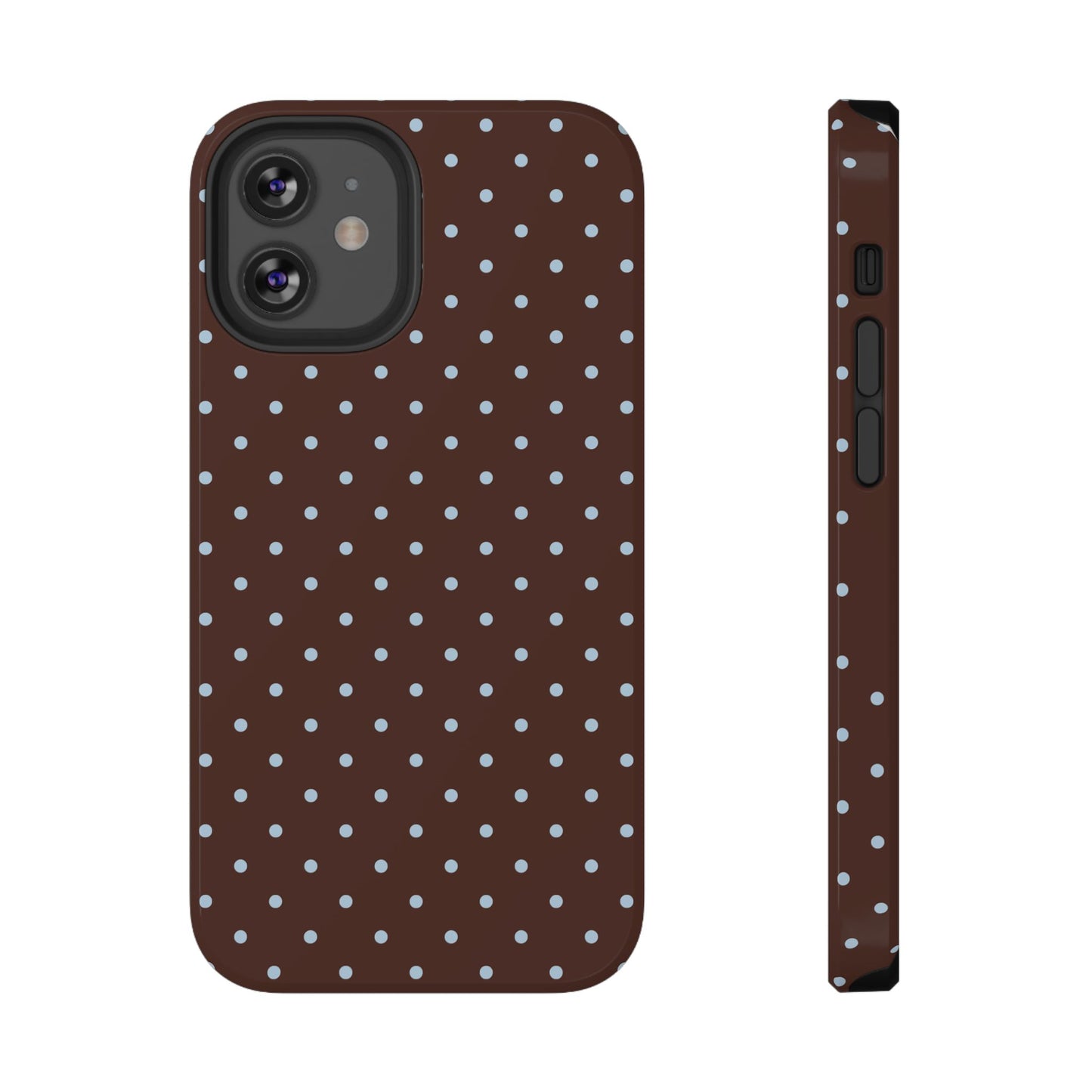 Blue Latte Mini Dots iPhone Case