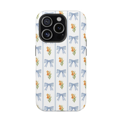 Blue Bows iPhone Case