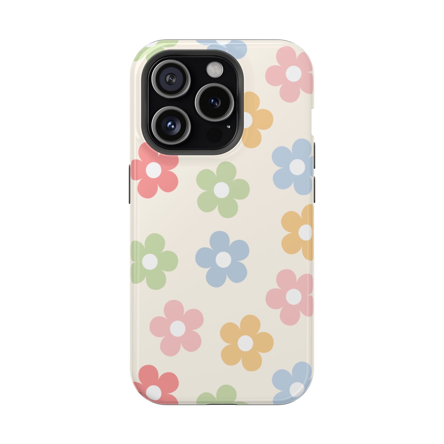 Preppy Retro Flowers iPhone Case