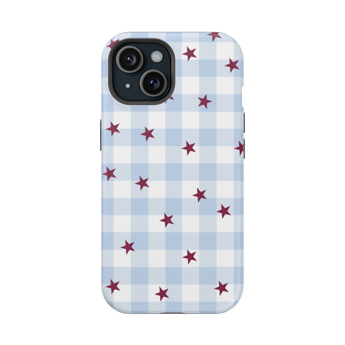 Mulberry Gingham iPhone Case