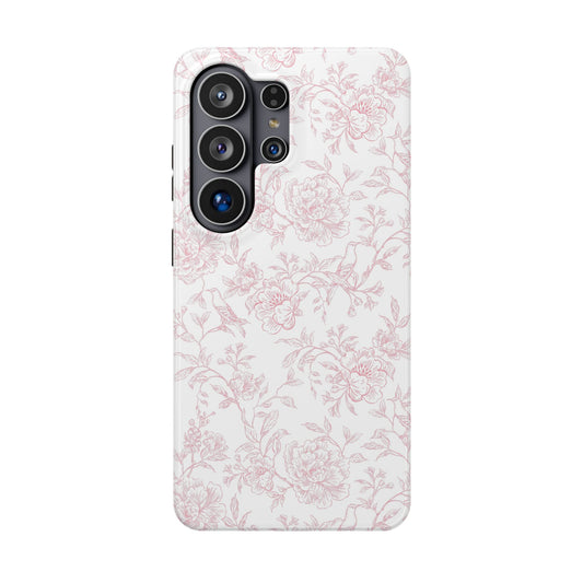 French Rosy Toile Samsung Case