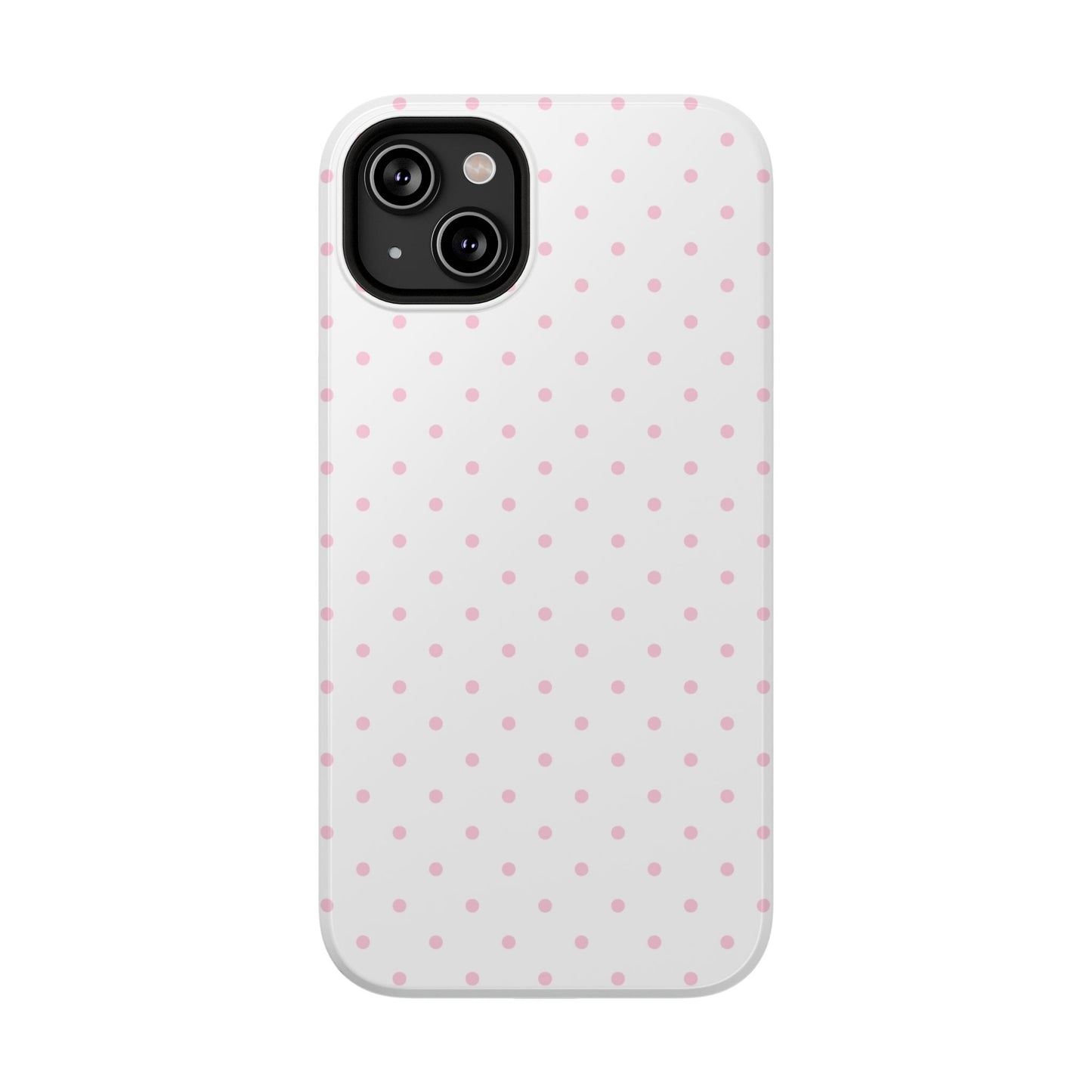Pink Clouds Mini Dots iPhone Case