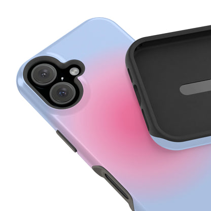 Pink & Blue Aura iPhone Case