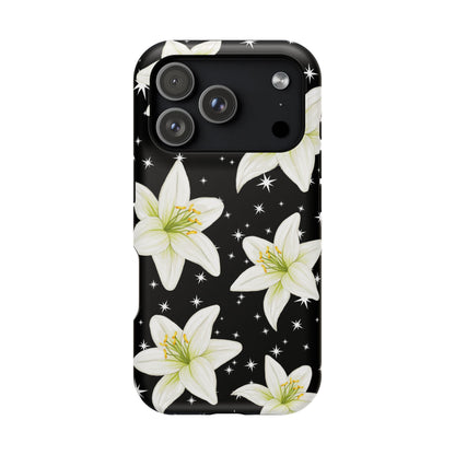 Tiger Lilies & Stars iPhone Case