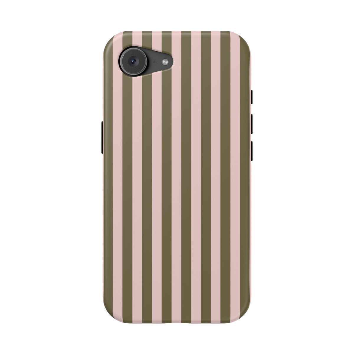 Pink Pistachio Stripes iPhone Case